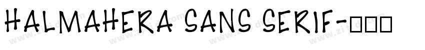 HALMAHERA SANS SERIF字体转换
